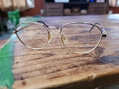 Luxottica 眼镜太阳镜镜框 50[]17 135 毫米金色意大利 — 第 1/4 张图片