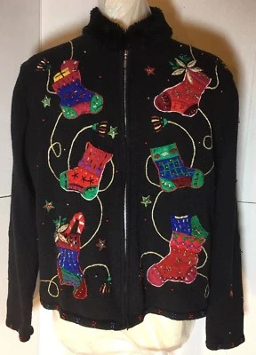 Suéter de Natal Hampshire Studio meias de Natal Ramie tamanho médio - Imagem 1 de 4