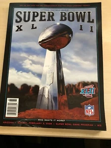 SUPERBOWL 42 PROGRAM ARIZONA SUNDAY FEB 3, 2008 GIANTS-PATRIOTS 290 PAGES - Picture 1 of 2
