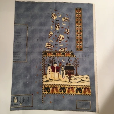 Debbie Mumm Navidad Muñecos de Nieve Invierno Chaleco Panel de Tela  Foto 1 de 4