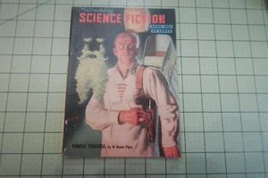 ASTOUNDING SCIENCE FICTION  4/1951    DIANETICS ADVERTISMENT  SF PULP DIGEST MAG - Picture 1 of 3