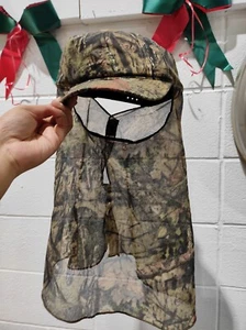 Mossy Oak Hunting Cap Hat & Face Mask Net 15" Mesh Neck Cape Netting - Picture 1 of 5