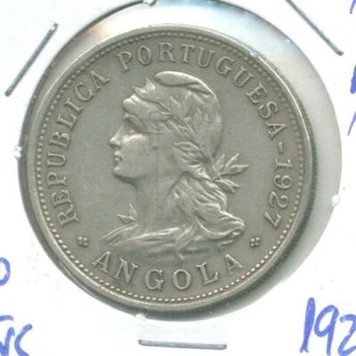 ANGOLA PORTUGAL 50 CENTAVOS 1927 - Image 1 of 2