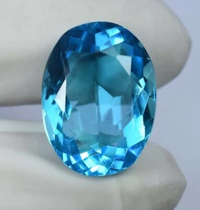 12.40 Ct Natural Brazilian Aquamarine Oval Cut GIE Certified Loose Gemstone AAA+ - Picture 1 of 9
