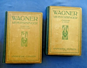 Musica Wagner Die Meistersinger Von Nurnberg Partitura Per Orchestra 2 Voll - Imagen 1 de 7