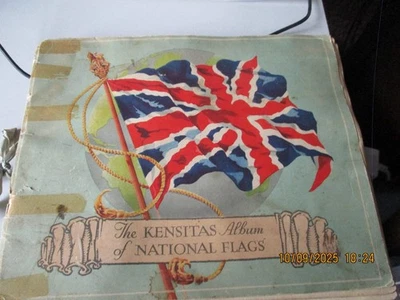 Kensitas Album of National Flags full set of 60 silk flags in album issued 1934 - Image 1 of 4