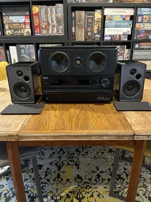 Onkyo TX-NR626 7.2 AV Receiver USB Bluetooth mit Fernbedienung und 3 Boxen - Bild 1 von 4