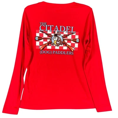 Camisa Roja The Citadel Dog Paddlers Mujer M Militar College Bulldog Charleston Foto 1 de 4