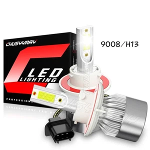 2X Kit de bombillas LED súper brillantes para faros H13 9008 420000LM blanco haz alto-bajo 6000K - Imagen 1 de 10