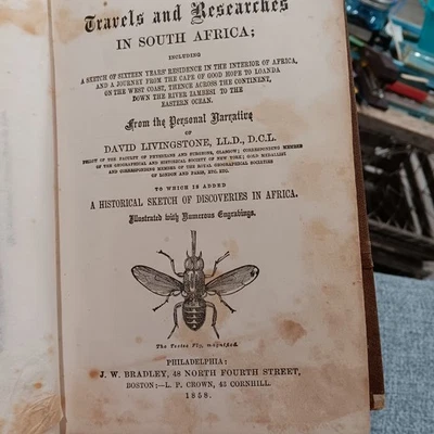 1858 LIVINGSTONE'S TRAVELS & RESEARCHES IN SOUTH AFRICA Exploration ANTHROPOLOGY - Image 1 of 4