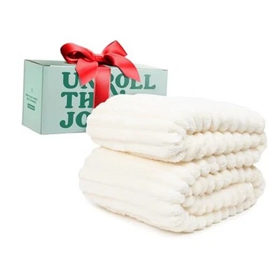 Manta GO Premium Comfort Queen para sofá y cama - Soft Queen (90" x 90") blanca Foto 1 de 4