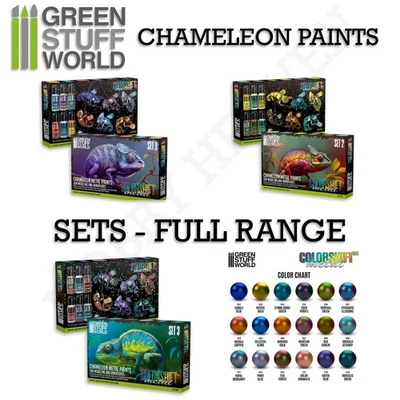 Green Stuff World Chameleon Paint Set – 6× Colorshift Acrylic Sets 1–3 - Image 1 of 3