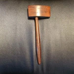Vintage 1949 Masonic Worshipful Master Gavel Wood - Jacob Hartung Lodge no. 157 - Picture 1 of 9