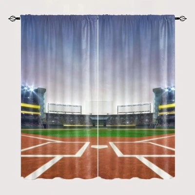 American Baseball Field 45 &quot;W x 42&quot;L (2 件装),  — 第 1/4 张图片