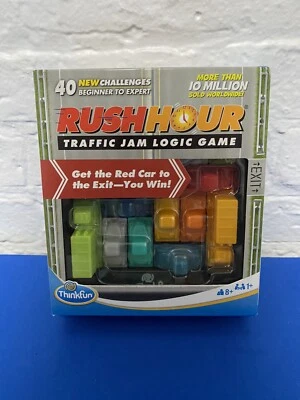 Rush Hour Traffic Jam Logic Game Cards 40 New Challenges  - Image 1 of 2
