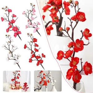 Simulated Chinese Plum Blossom Branch Small Branch Flower Arrangement Wedd FAST - Picture 1 of 15