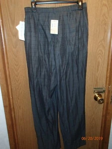NWT WOMENS JOAN WALTERS PLEATED GRAY DRESS PANTS SIZE 12 INSEAM 30 - Picture 1 of 4