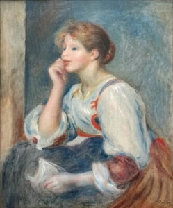 Pierre-Auguste Renoir Signed Oil Painting on Canvas 16x24 in Impressionism . - Picture 1 of 5