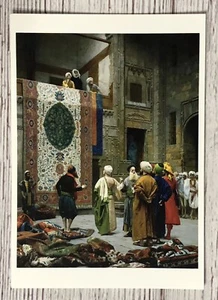 Der Teppichhändler Gemälde von Jean-Léon Gérôme Postkarte - Bild 1 von 4