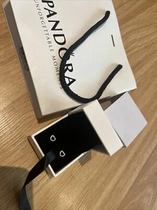 Pandora Open Heart Stud Earrings Sterling silver. Boxed - Picture 1 of 2