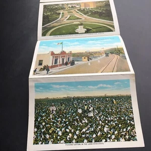 Texas Vintage Picture Card Souvenir Booklet with 8 doppelseitigen Karten - Bild 1 von 11