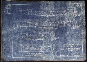 Secciones de lastre estándar con estampado azul Boston & Maine RR G-4 grava - Imagen 1 de 1
