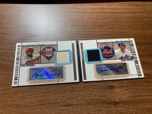 2009 Topps Ticket to Stardom Autograph Relics Ryan Howard David Wright (7/14) - Picture 1 of 1