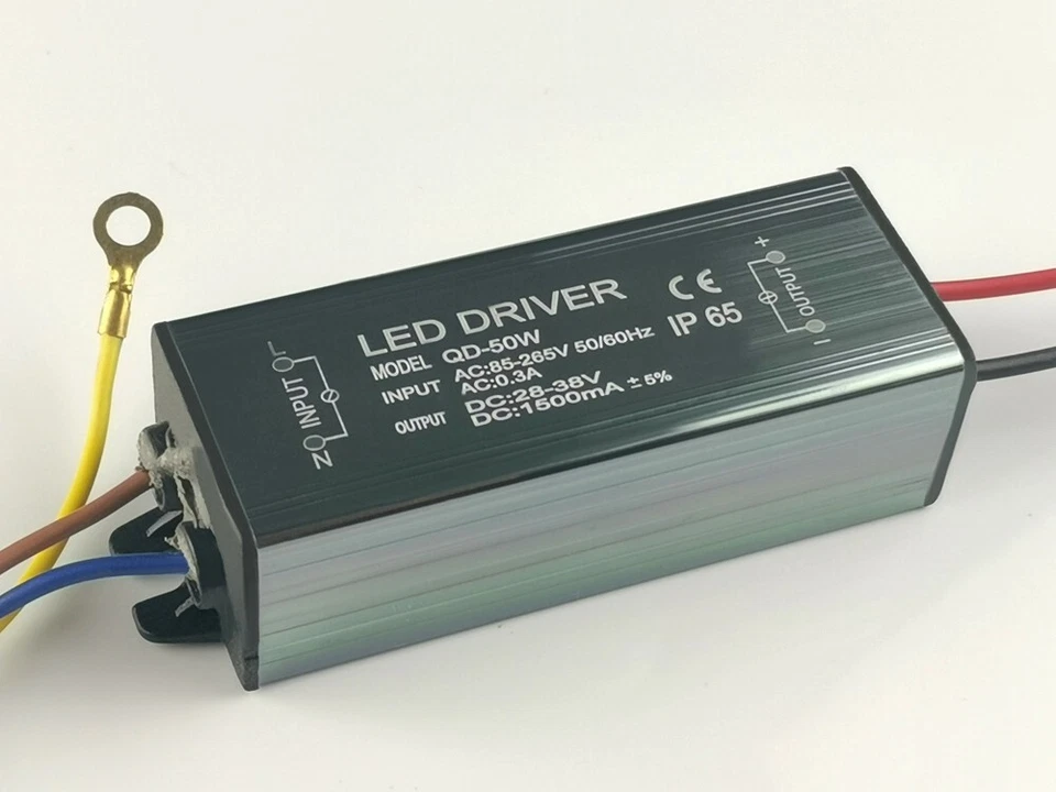 50W LED Driver Power Supply 110V/220V to DC 28-38V 1500mA For Floodlight - Image 1 of 1