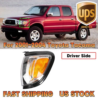 Luz de señal de esquina izquierda para Toyota Tacoma 2001-2004 con controlador de moldura negro Foto 1 de 4