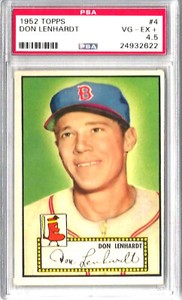 1952 Topps #4 Don Lenhardt PSA 4.5 VG-EX+