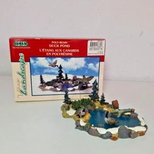 Lemax Christmas Village Landscape Duck Pond, 2001 #13365A - Picture 1 of 13