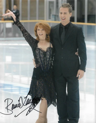 Bonnie Langford "DANCING ON ICE" 10"X 8" Genuine Autograph COA 22894 Cover