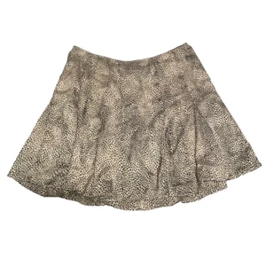 Wild Honey Animal Print Mini Skater Skirt Junior Women Size Large  Tan Black - Picture 1 of 8