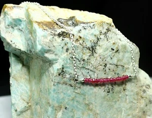 Natural Tourmaline Gemstone Handmade Necklace Solid 925 Silver Gift Jewelry - Picture 1 of 6