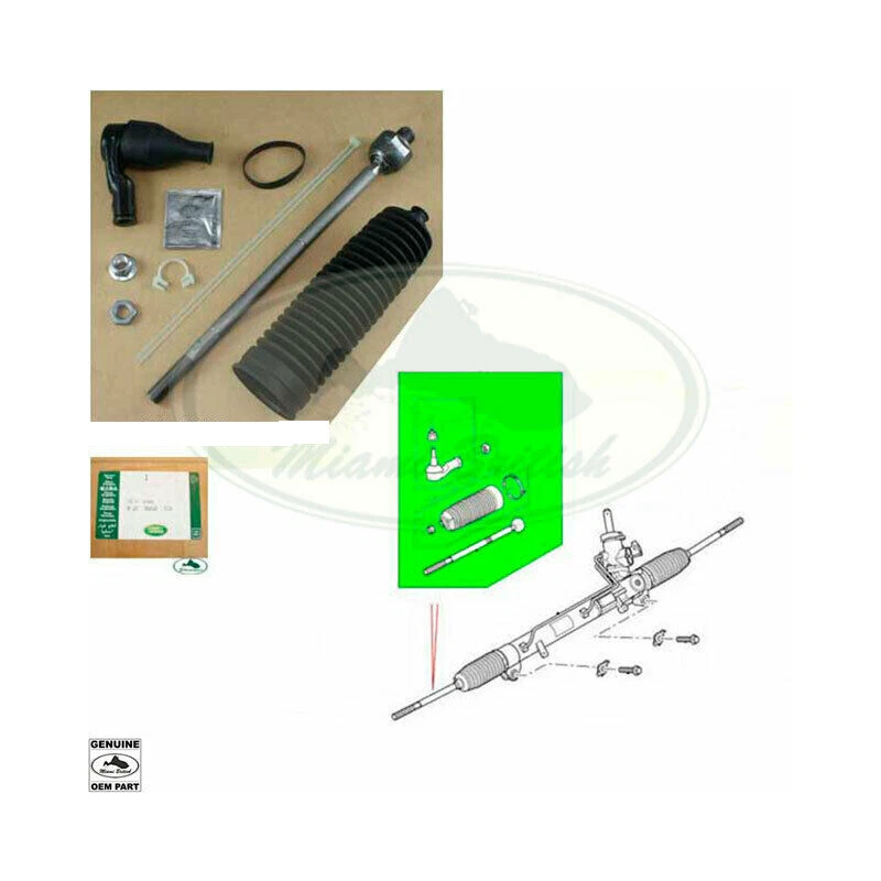 KIT DE REPARACIÓN DE EXTREMO Y HUSILLO DE DIRECCIÓN LAND ROVER RH LH LR3 LR010668 OEM Foto 1 de 1