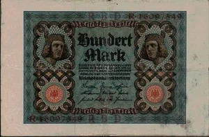 1920 Germany Weimar Republic 100 Mark Banknote - Picture 1 of 2