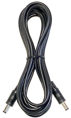 10ft 22AWG DC Power Cable Male to Male 120" 5.5mm X 2.1mm Barrel Plug - Image 1 of 2