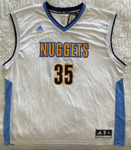 Men's adidas NBA Denver Nuggets Kenneth Faried #35 Replica Jersey, XXL, White - Picture 1 of 6