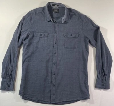 Camisa Nordstrom Para Hombre Tienda Ajuste XLT Gris Con Botones Manga Larga Sin Defectos Foto 1 de 4