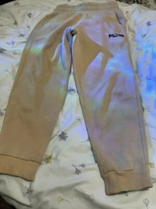 Kida Puma beige Sportbekleidung Trainingshose Alter 10-11 - Bild 1 von 4
