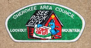 Cherokee Area Council 95th Ann CSP - "Lookout Mountain" - White - SA61 - Picture 1 of 1