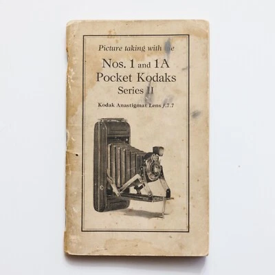Kodak Nos. 1 y 1A Pocket Kodaks Serie II Cámara Manual 1925 Foto 1 de 4