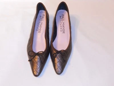 Zapato Paul Mayer Attitude Pumps 5 1/2 B Cuero Acolchado Marrón. Foto 1 de 3