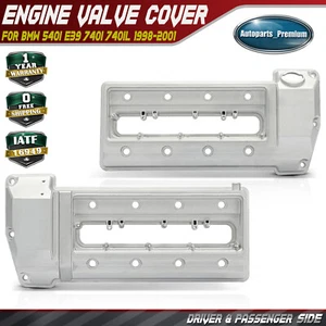 Left & Right Engine Valve Cover for BMW 540i E39 740i 740iL1998-2001 E38 X5 Z8 - Picture 1 of 11