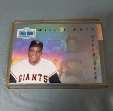 Willie Mays 1993 Upper Deck 'Then and Now' #TN18 New York Giants Mint Condition.