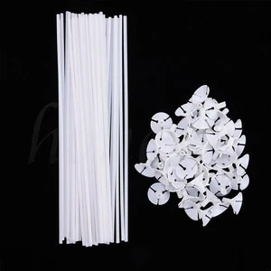 10Sets White Plastic Balloon Holder Sticks Accessories Party Wedding Decor - Picture 1 of 11