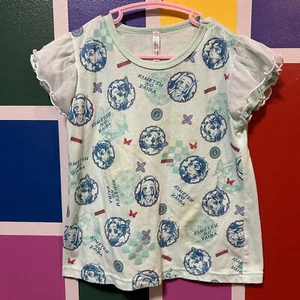 ANIME DEMON SLAYER: KIMETSU NO YAIBA T-SHIRT LACE LIGHT BLUE SUZE 120 US 6-7 - Picture 1 of 5