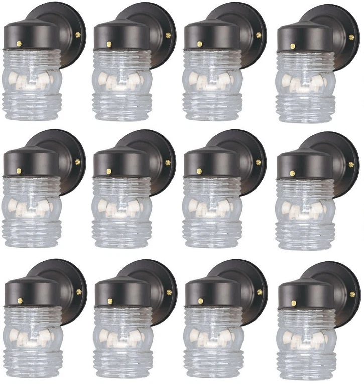 Westinghouse Lighting 66885 75-watt Black Jelly Jar Wall Fixture