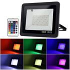 RGB LED Flood Light Lamp Color Changing w/Remote Floodlight IP65 Waterproof