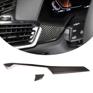 Dry Carbon Car Center Dashboard Panel Trim Decorative Cover For BMW X5 G05 19-22 - Picture 1 of 12